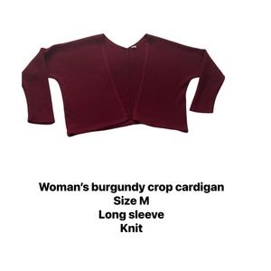 Crop top cardigan